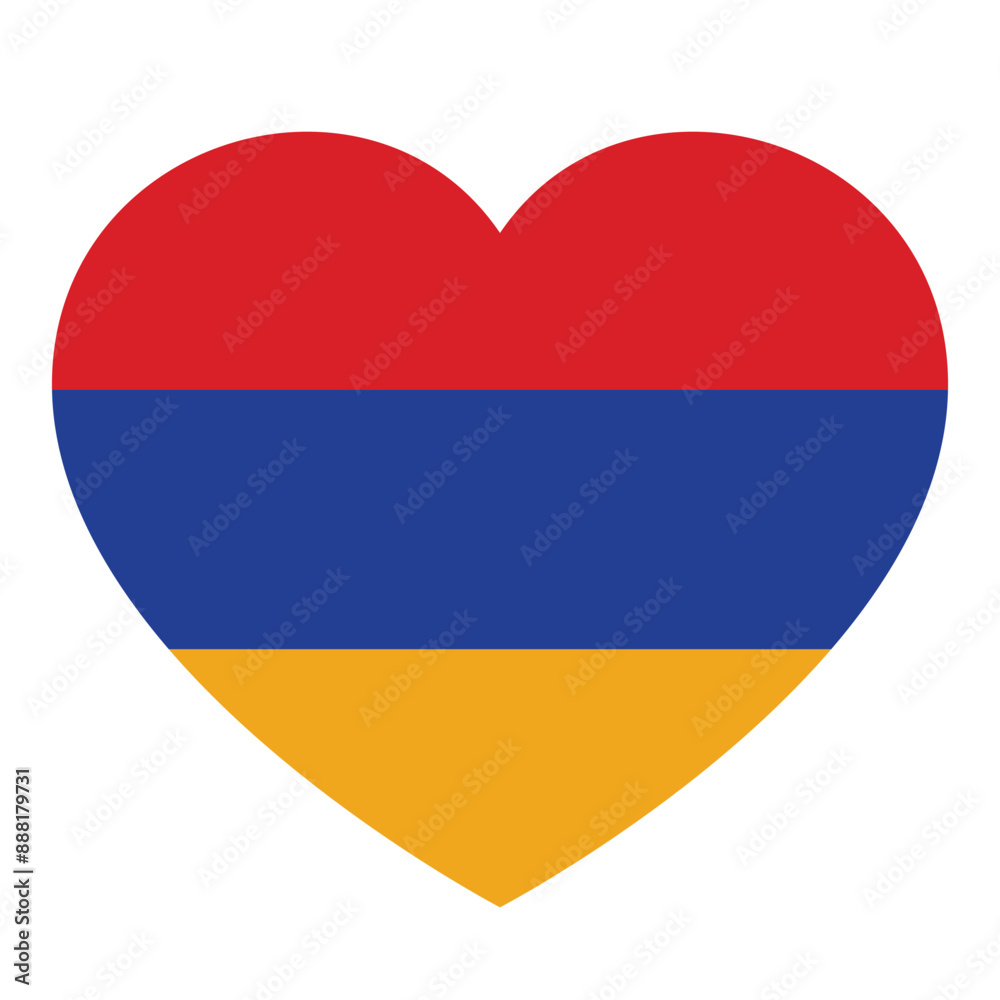 flag of Armenia in form of heart, symbol of love flag of Armenia in form of heart, symbol of love