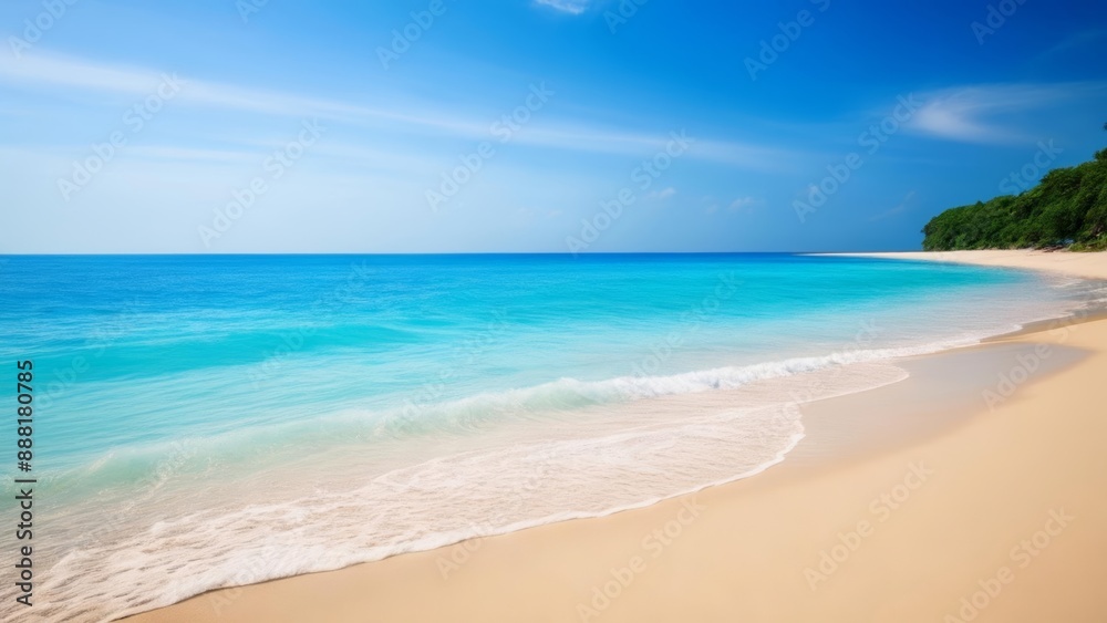 Obraz premium Tranquil Paradise Where the Sky Meets the Sea