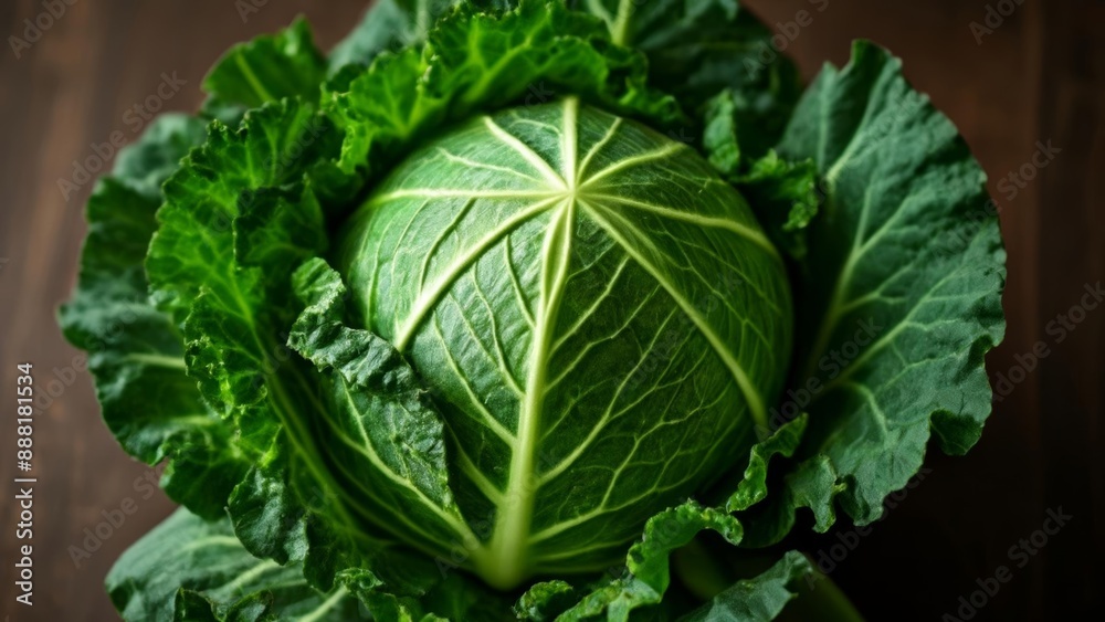 Freshly harvested cabbage ready for a healthy meal Freshly harvested cabbage ready for a healthy meal
