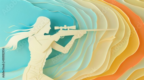 Paper cut olympic sports