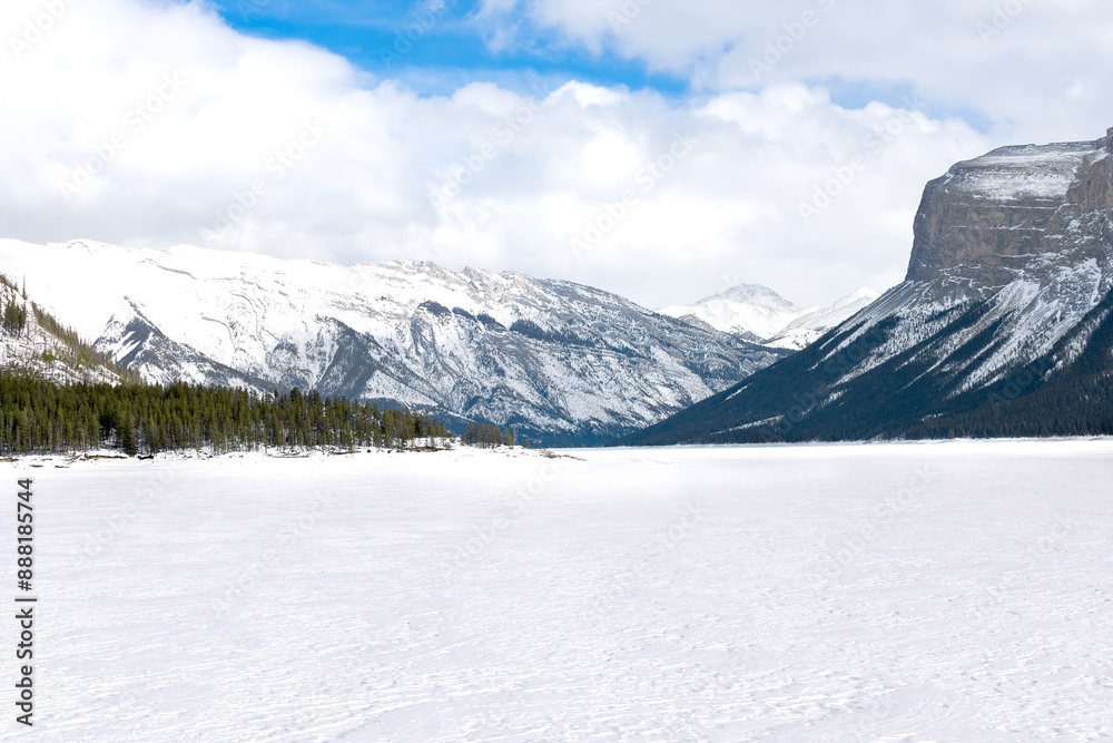 Snowy mountains, sunny day, Alberta, Canada Snowy mountains, sunny day, Alberta, Canada