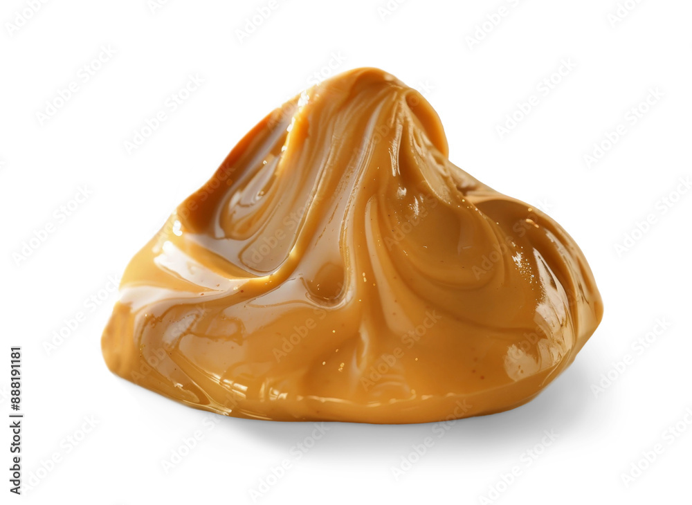 Peanut butter on a white background Peanut butter on a white background
