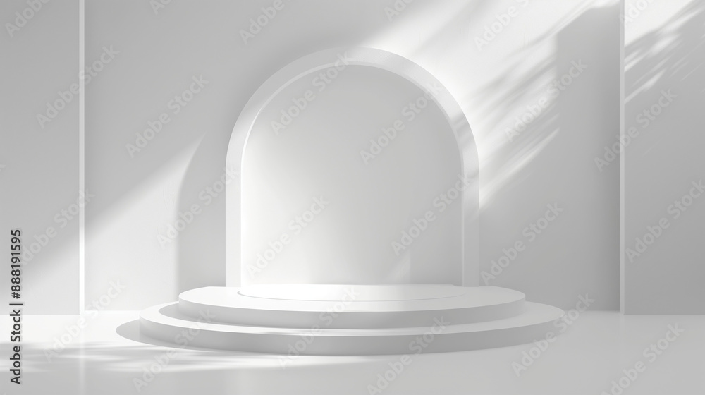 Fototapeta premium Stage with natural light, background