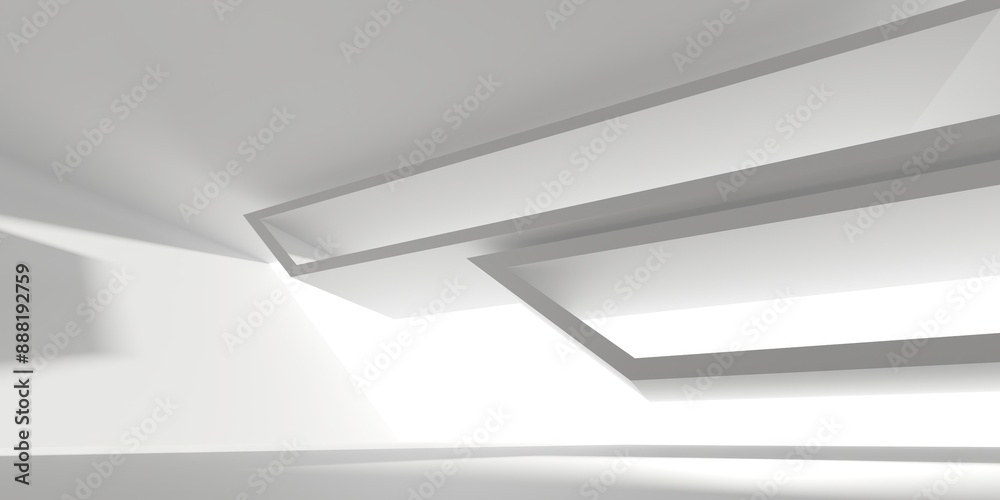 custom made wallpaper toronto digitalAbstract white room with light. Simple design. Architecture interior