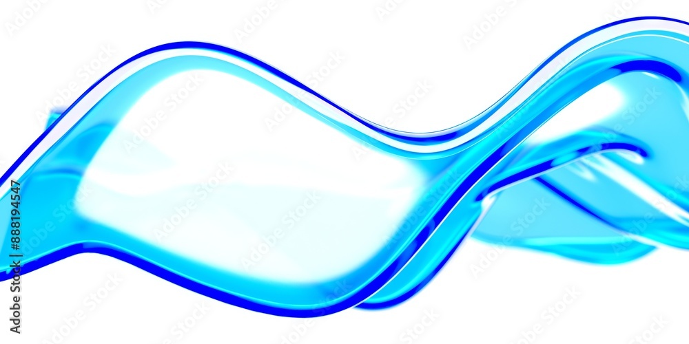 Fototapeta premium Blue waves abstract background texture. Water fluid
