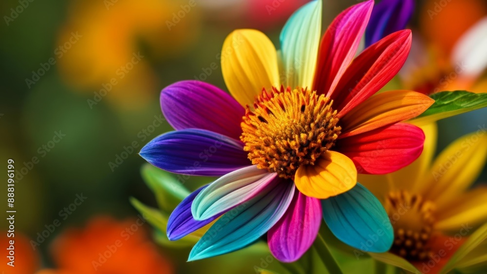 Vibrant Rainbow Flower Blossom Vibrant Rainbow Flower Blossom