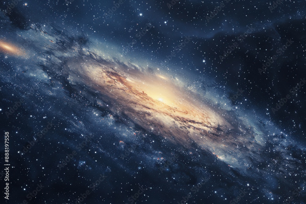 Fototapeta premium Starry universe background, scenery