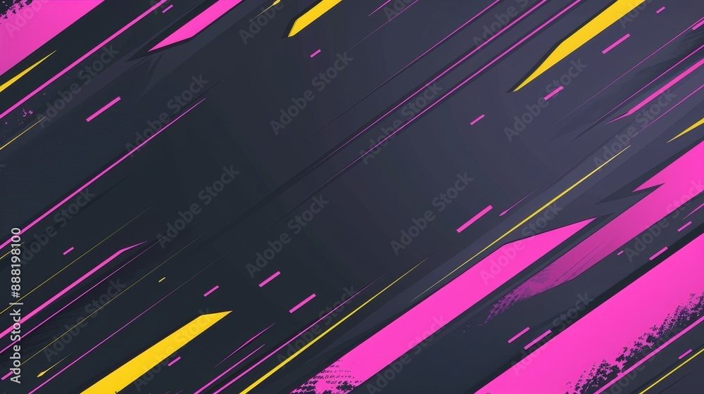Abstract geometric background with diagonal stripes in pink, purple, and yellow Abstract geometric background with diagonal stripes in pink, purple, and yellow