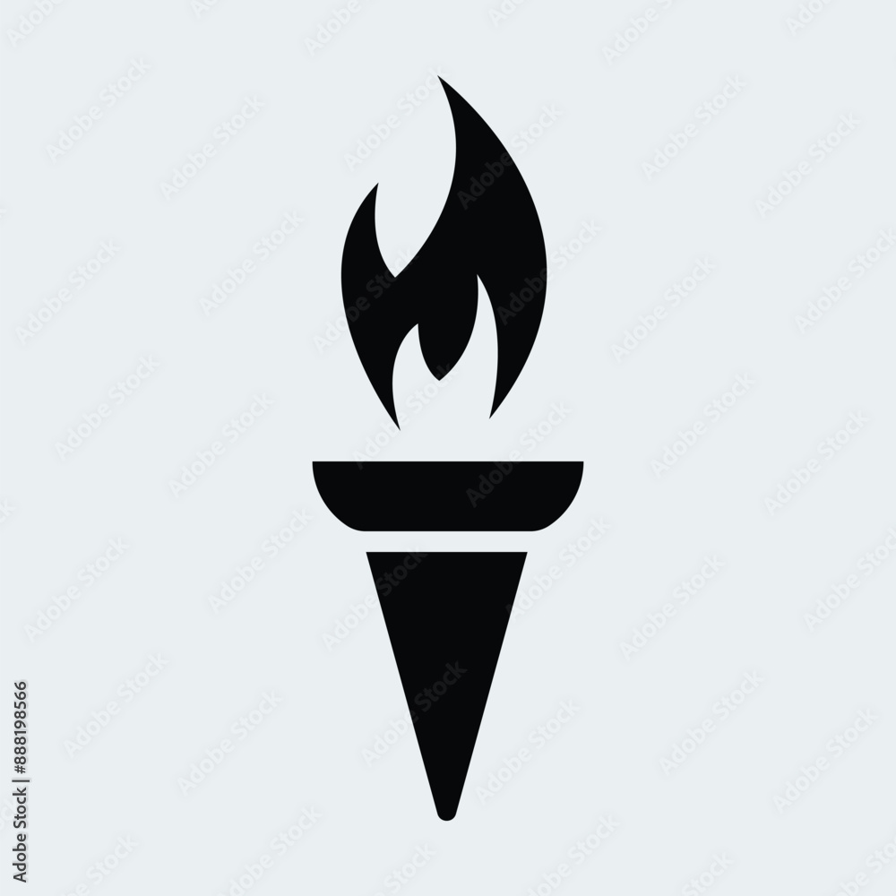 Torch icon. Easy editable vector design. Torch icon. Easy editable vector design.