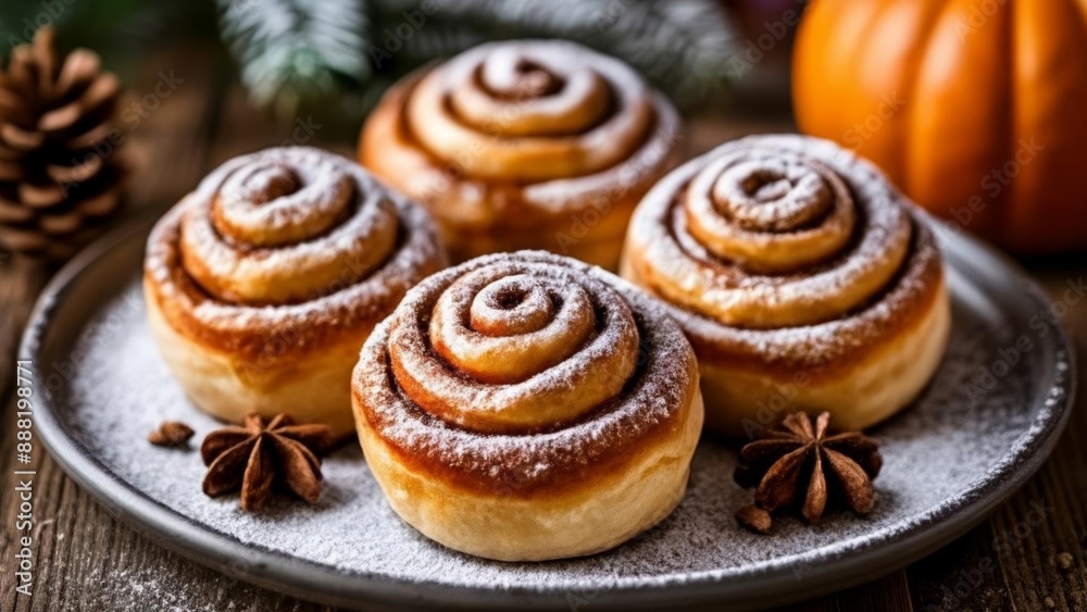Delicious cinnamon rolls perfect for a cozy morning Delicious cinnamon rolls perfect for a cozy morning