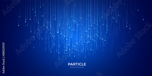 Abstract digital big data background, fiber optic network lines. Data flow visualization concept.