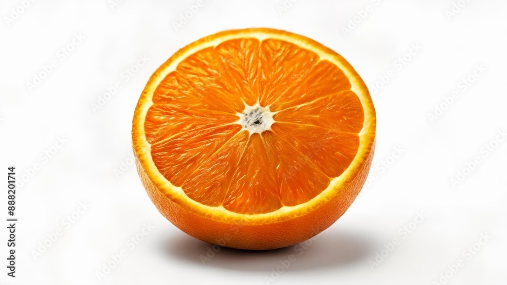 Fototapeta premium Freshly cut juicy orange slice