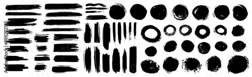 all new brush strokes black vector simple horizontal