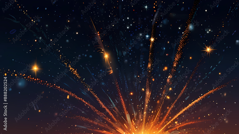 Fototapeta premium Abstract background that illustrates of an Firework explosion theme