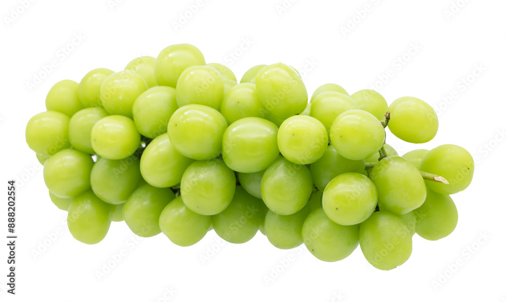 Green grape cluster isolated on transparent background (PNG File) Green grape cluster isolated on transparent background (PNG File)