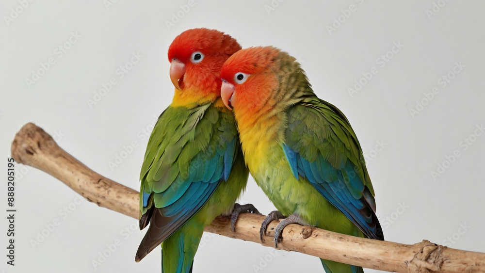Fototapeta premium The love of two lovebirds