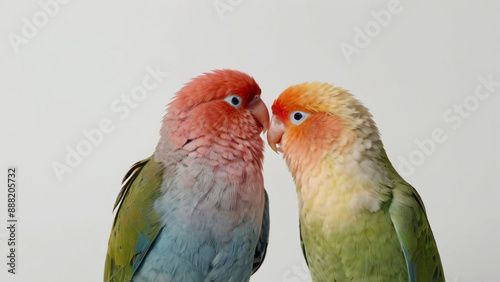 The love of two lovebirds