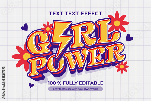 A colorful and bold text effect design that spells out 