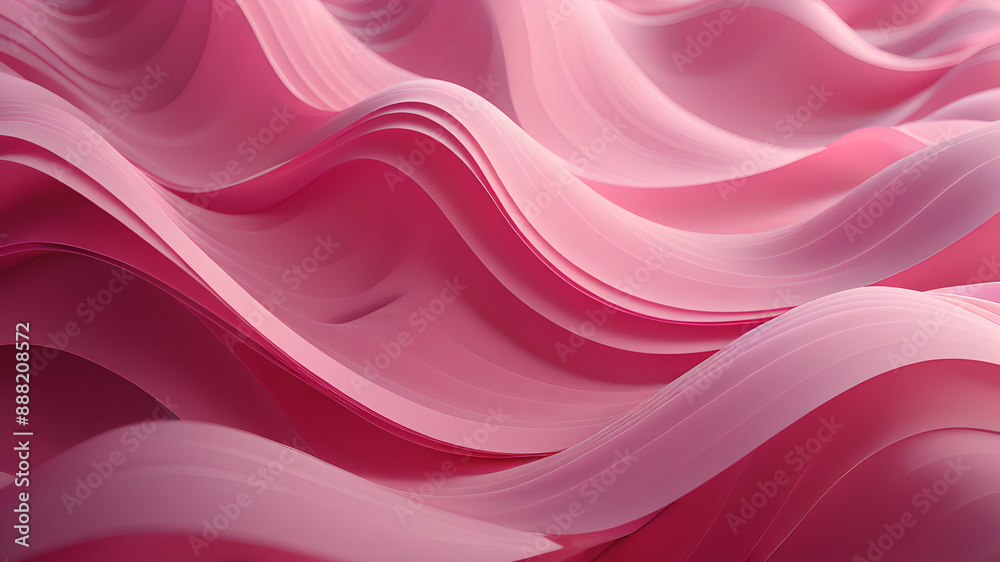 
pink curved lines on a pink background. background texture