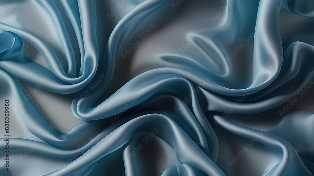 Obraz premium light blue fabric on a light blue background. background texture