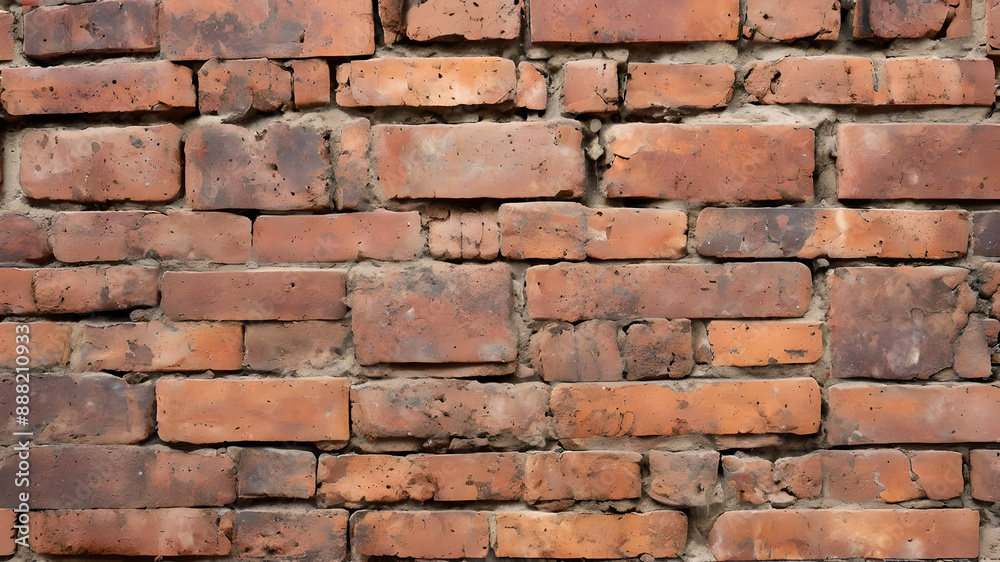 Obraz premium red brick background. background texture