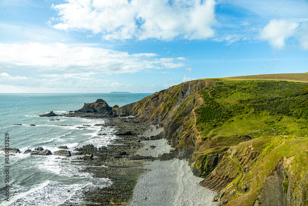Eine Schöne Wanderung zum Hartland Point mit seinen wunderschönen Leuchturm und eine traumhaften Meerkulisse - Devon - Vereinigtes Königreich Eine Schöne Wanderung zum Hartland Point mit seinen wunderschönen Leuchturm und eine traumhaften Meerkulisse - Devon - Vereinigtes Königreich