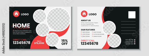 Real Estate Postcard Banner Template Design