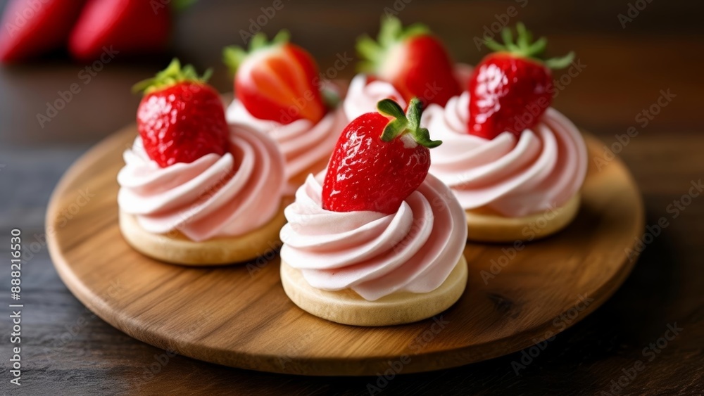 Deliciously sweet strawberry shortcake delight Deliciously sweet strawberry shortcake delight
