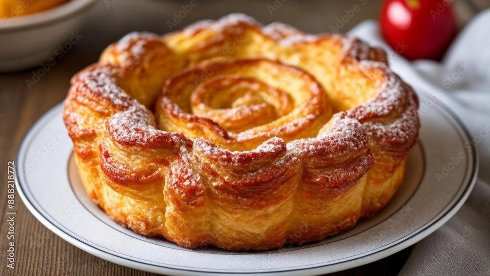Deliciously baked flaky pastry delight Deliciously baked flaky pastry delight
