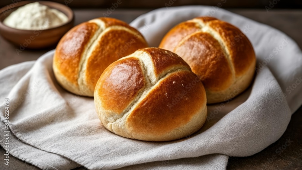 Baked to perfection Freshly made bread rolls Baked to perfection Freshly made bread rolls