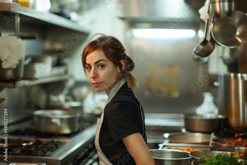 Woman cooking in the kitchen © LimeSky