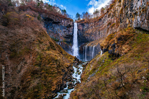 Kegon waterfall in autumn, Nikko, Japan