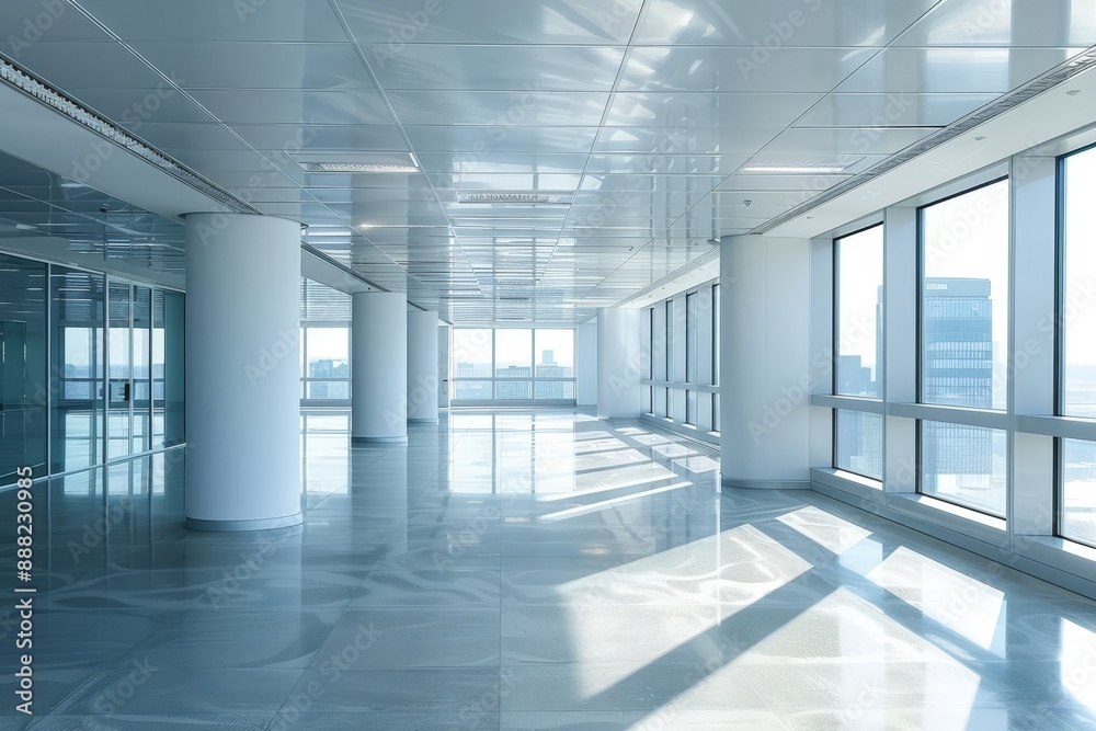 Fototapeta premium Clean vacant office space