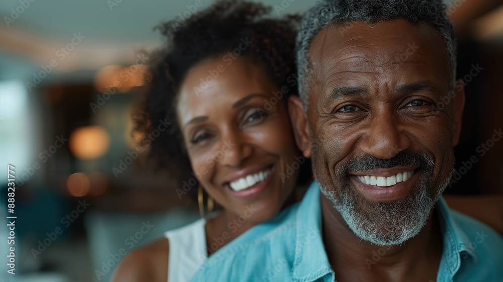 A smiling couple embracing closely in a warmly lit indoor setting, capturing warmth, affection, and joy, highlighting their strong connection and genuine happiness together. A smiling couple embracing closely in a warmly lit indoor setting, capturing warmth, affection, and joy, highlighting their strong connection and genuine happiness together.