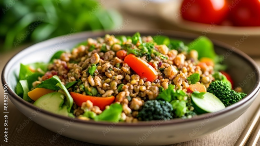 Fresh and healthy salad ready to enjoy Fresh and healthy salad ready to enjoy