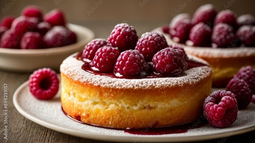 Delicious raspberry tart a perfect dessert Delicious raspberry tart a perfect dessert