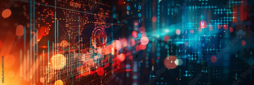 Obraz premium Comprehensive Financial Concept Map: Detailed GDP Growth, Inflation, Unemployment Rates, and Stock Market Trends Reflecting Economic Health and Financial Analysis