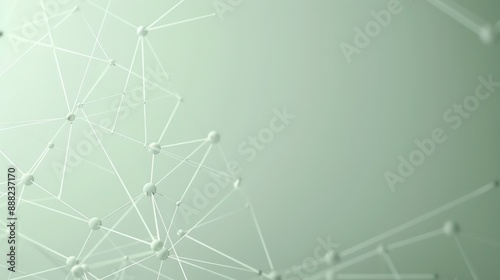 Light gray dots connected by graphite lines on a pastel green background, text area in the lower left