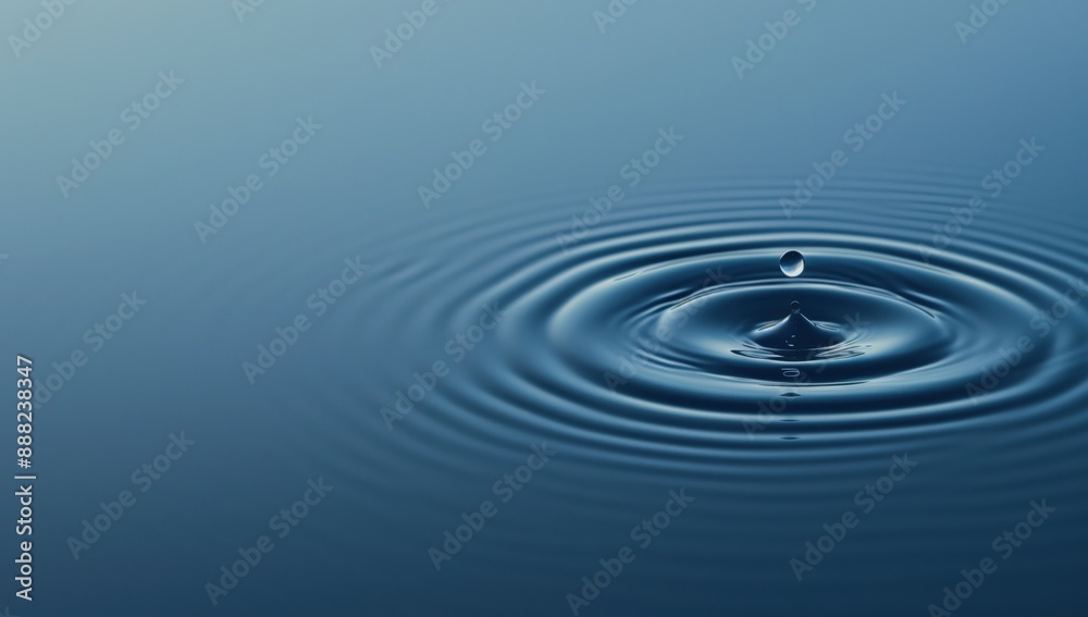 A droplet creates ripples on a calm water surface, symbolizing tranquility and the far-reaching effects of small actions in a serene environment with minimal disturbance. A droplet creates ripples on a calm water surface, symbolizing tranquility and the far-reaching effects of small actions in a serene environment with minimal disturbance.