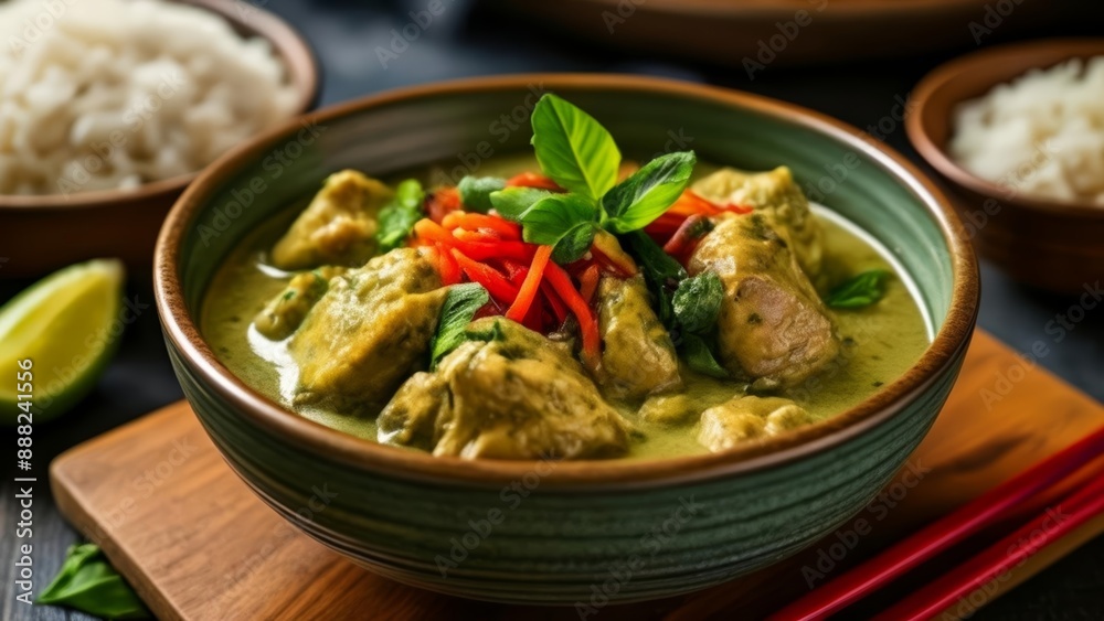Delicious Thai Green Curry with Vegetables Delicious Thai Green Curry with Vegetables