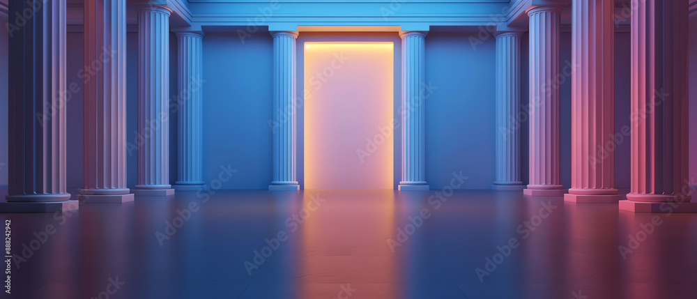 Trendy ethical banking choices, front view, emphasizing responsible financial institutions, advanced tone, Complementary Color Scheme Trendy ethical banking choices, front view, emphasizing responsible financial institutions, advanced tone, Complementary Color Scheme