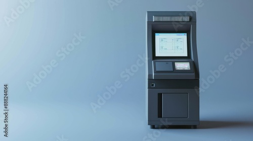 Advanced electronic voting machine with secure authentication, user interface visible
