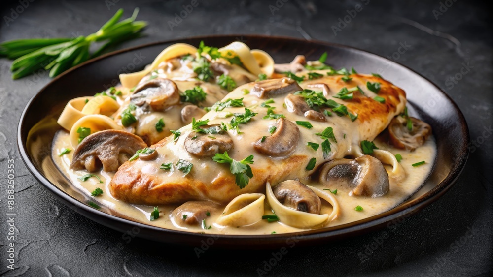 Chicken and Mushroom Pasta in Creamy Sauce, chicken , mushroom , pasta , cream sauce Chicken and Mushroom Pasta in Creamy Sauce, chicken , mushroom , pasta , cream sauce