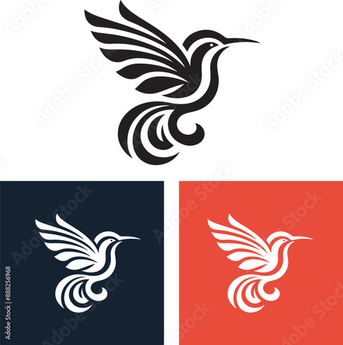 Humming Bird 2d logo icon