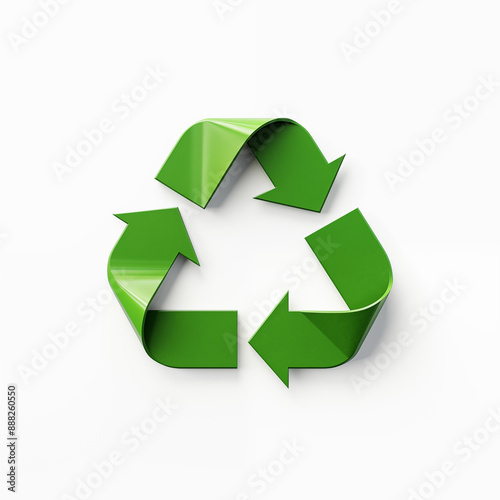 a green recycle symbol