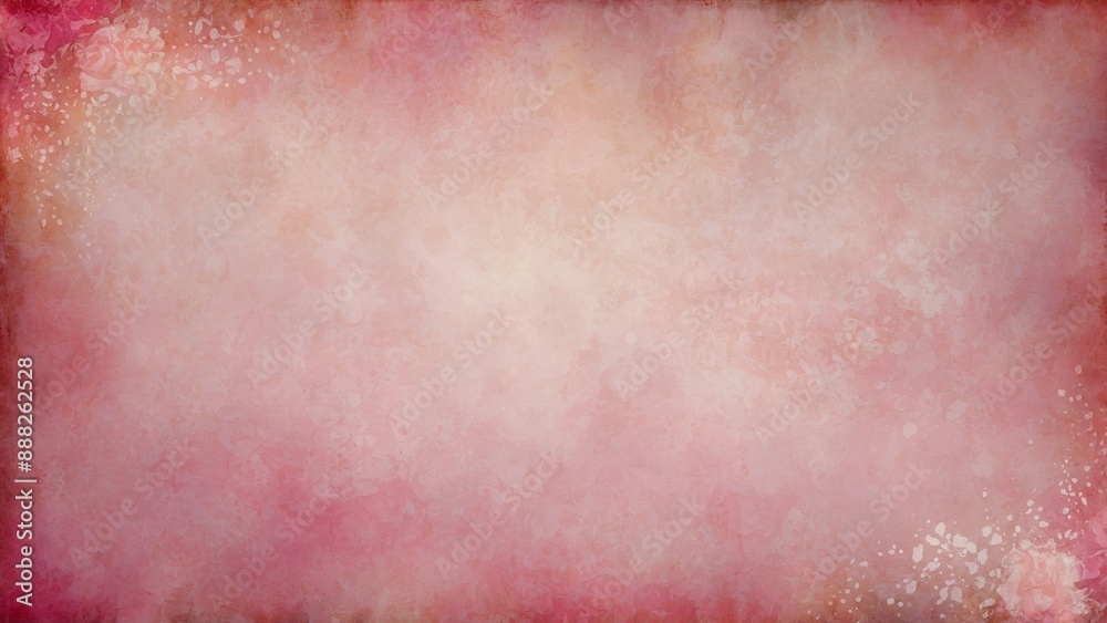 Fototapeta premium Pink grunge watercolor background