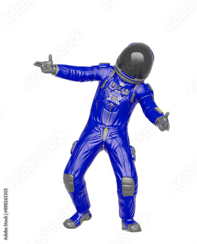 master astronaut is doing a hip hop move