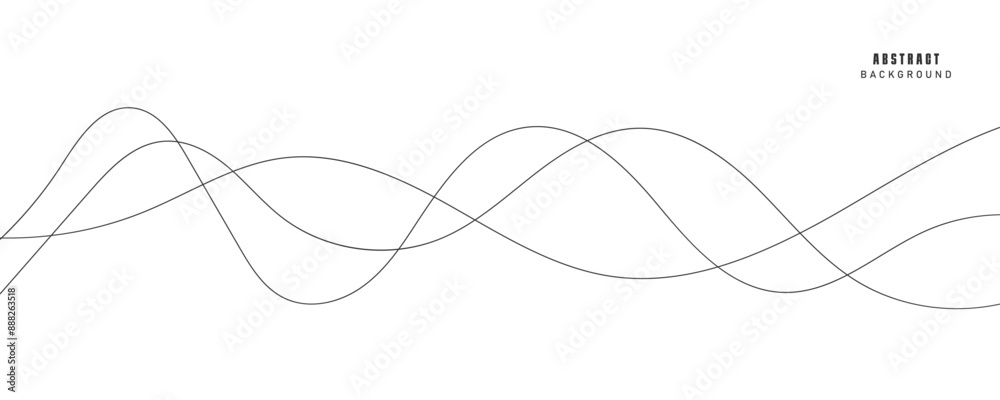 Vector abstract background with dynamic black waves.
Vector abstract background with dynamic black waves.