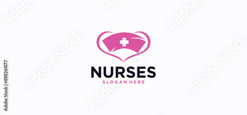 nurse logo , vector nursing school logo