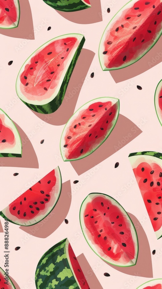 watermelon pattern background watermelon pattern background